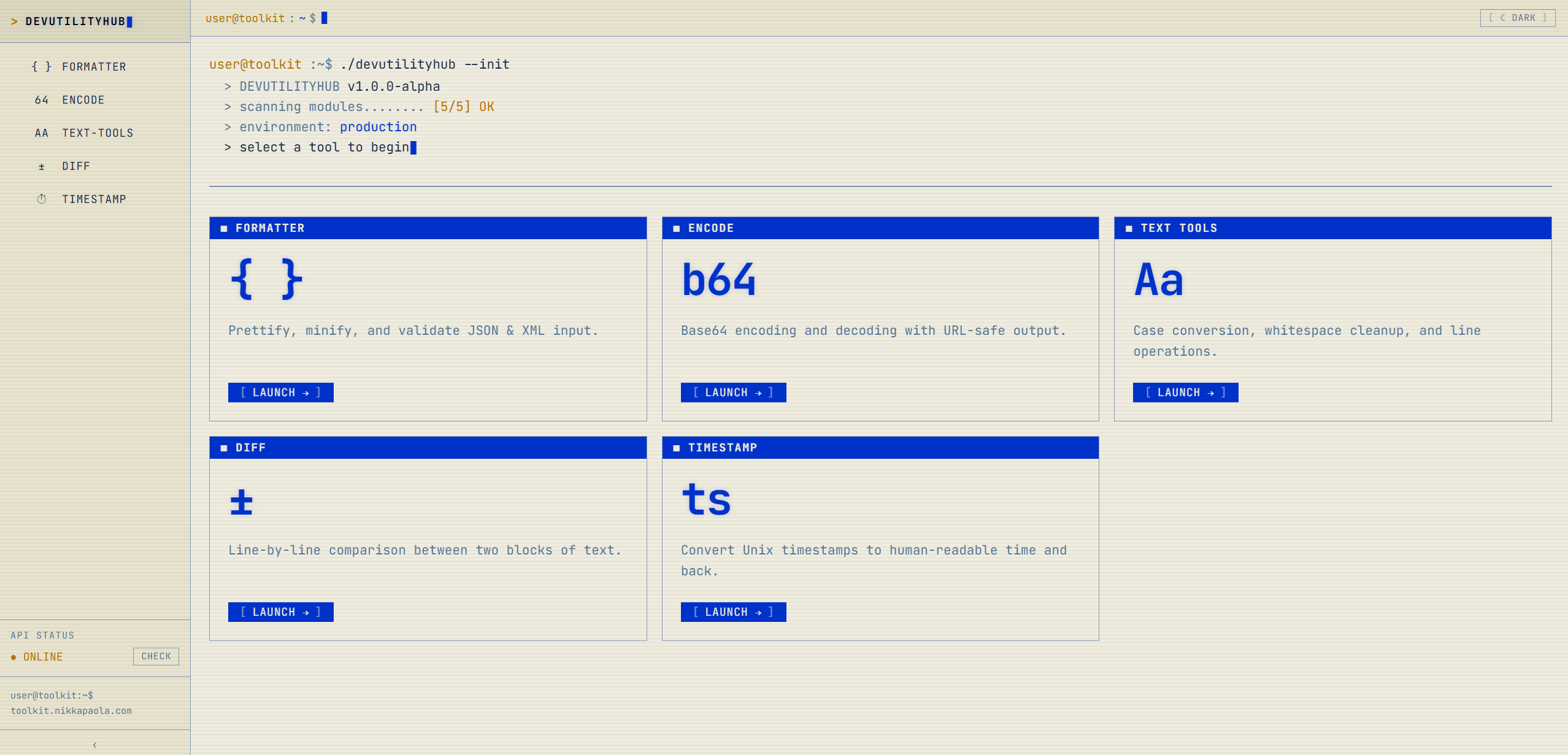 Dev Utility Hub screenshot 1